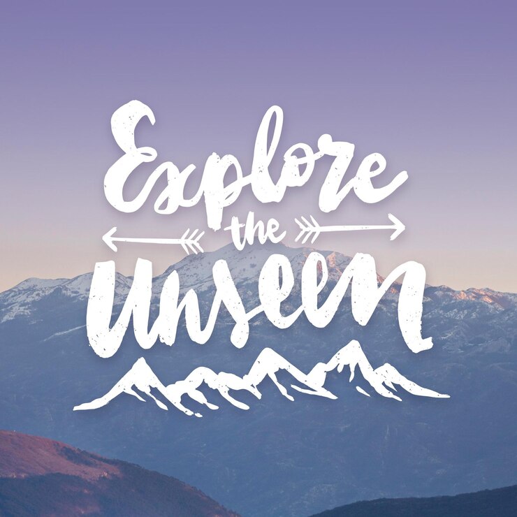 Free Vector hand drawn adventure lettering with photo