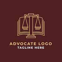 Free vector hand drawn advocate logo design