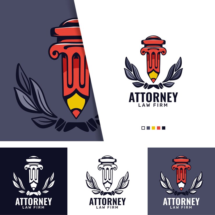 Free Vector hand drawn advocate logo template