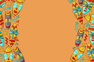 Free vector hand drawn africa day background