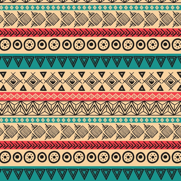 손으로 그린된 아프리카 패턴 디자인