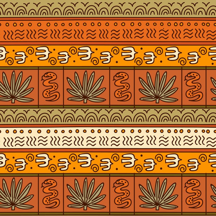 Free Vector hand drawn african pattern design