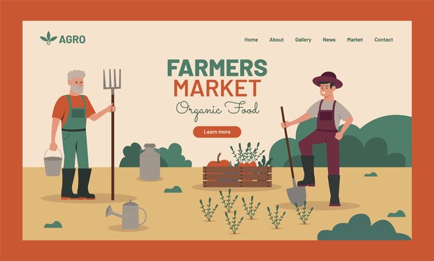 Hand drawn agriculture company template