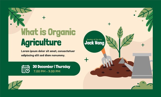 hand drawn agriculture company webinar