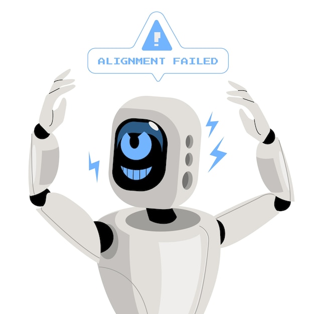 Free vector hand drawn ai alignment illustration