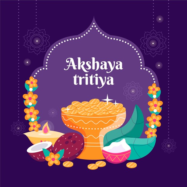 手描きakshayatritiyaイラスト