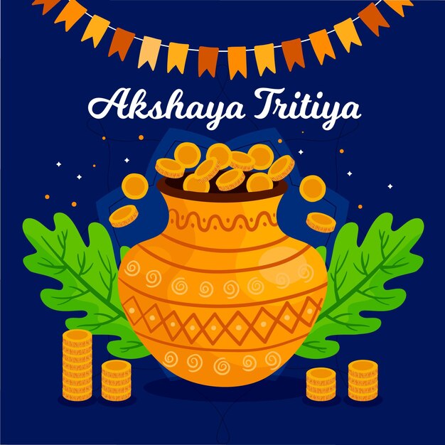 手描きakshayatritiyaイラスト