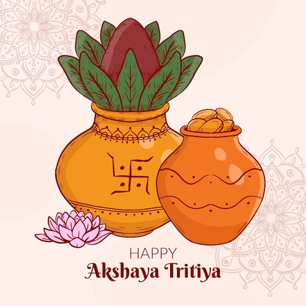 手描きakshayatritiyaイラスト