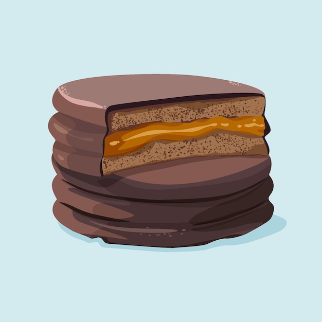 손으로 그린 alfajor 그림