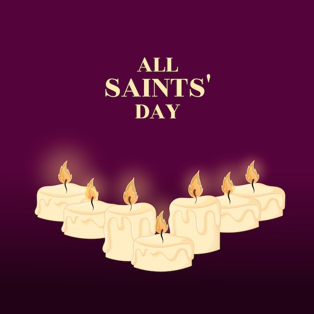 Free vector hand drawn all saints' day illustration