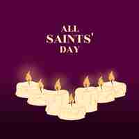 Free vector hand drawn all saints' day illustration