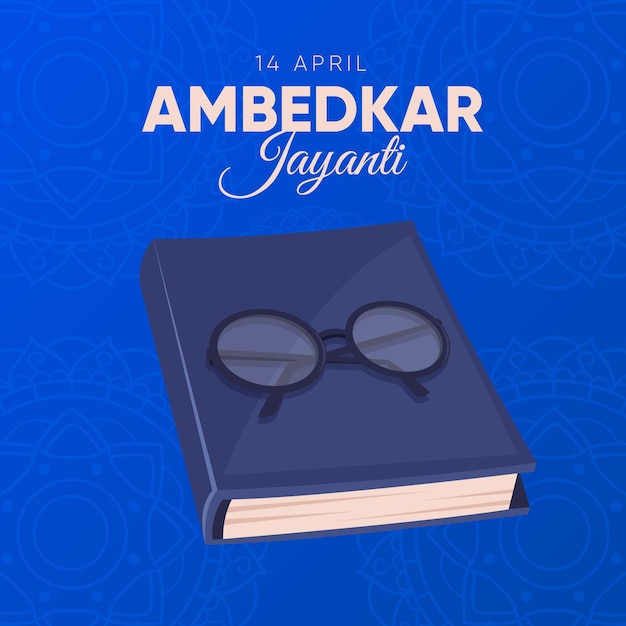 Hand drawn ambedkar jayanti illustration