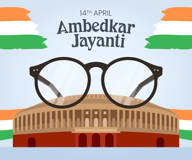 손으로 그린 ambedkar jayanti 그림