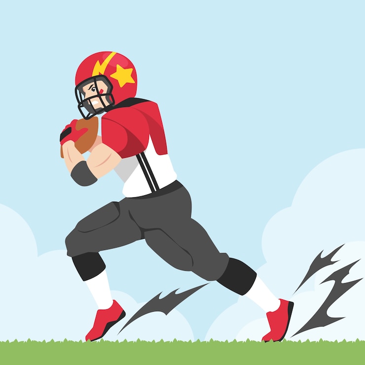 Free Vector hand drawn american football illustration