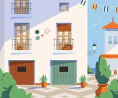 Free vector hand drawn andalucia illustration