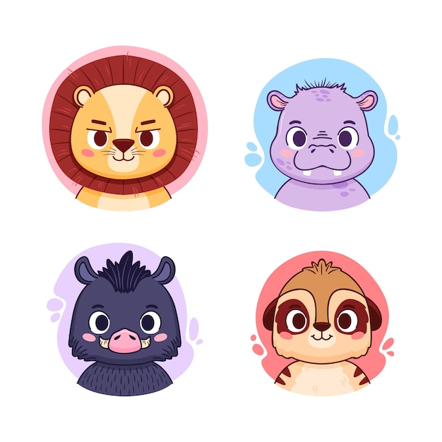 Anime Avatar PNG Image, Cartoon Animal Avatar Icon, Avatar Icons, Cartoon  Icons, Animal Icons PNG Image For Free Download