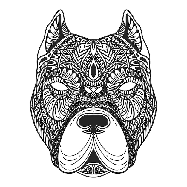 Free vector hand drawn animal mandala illustration