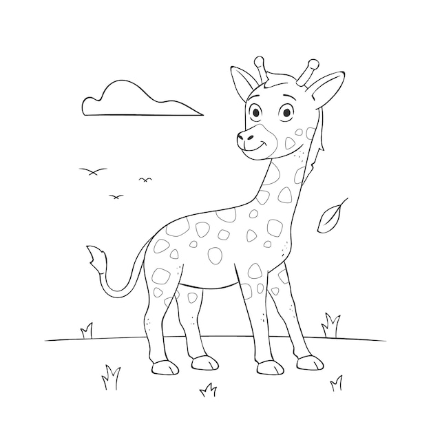 Free vector hand drawn animal outline illustration
