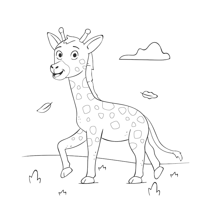 Free Vector hand drawn animal outline illustration