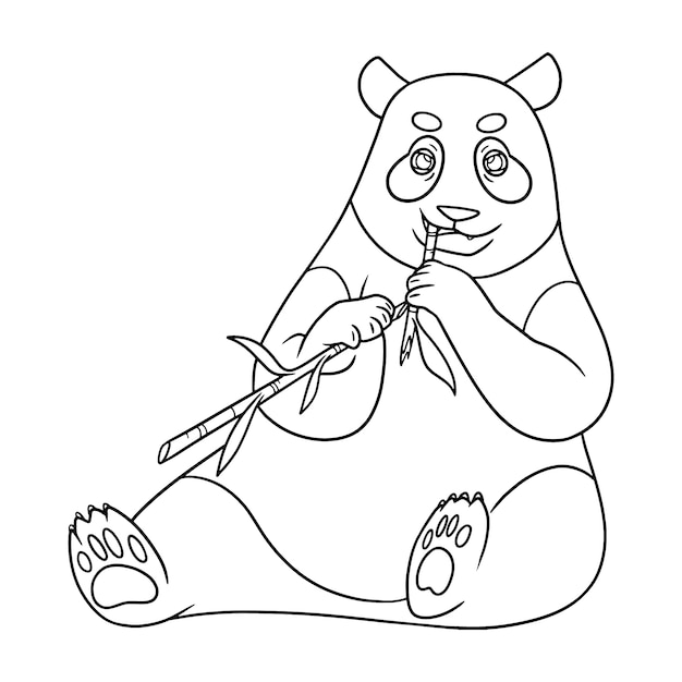 Scary Face PNG Picture, Scary Panda Face Cavector, Bear Black And White,  Baby, Animal PNG Image For Free Download