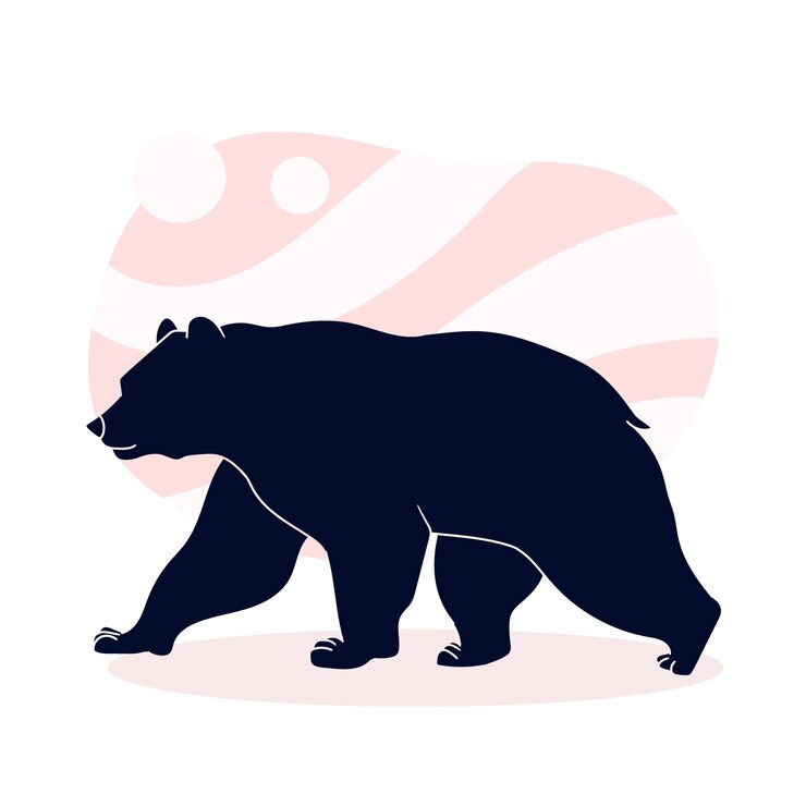Free Vector hand drawn animal silhouette illustration