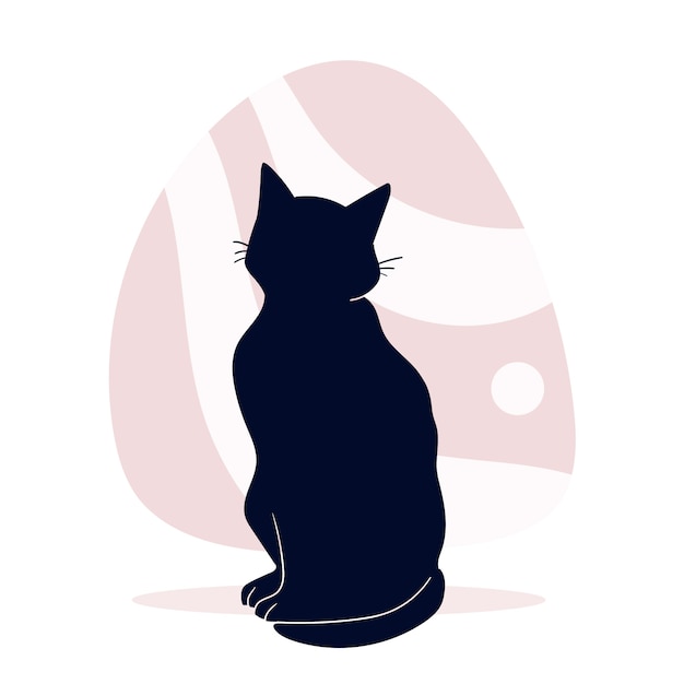 Free Vector hand drawn animal silhouette illustration