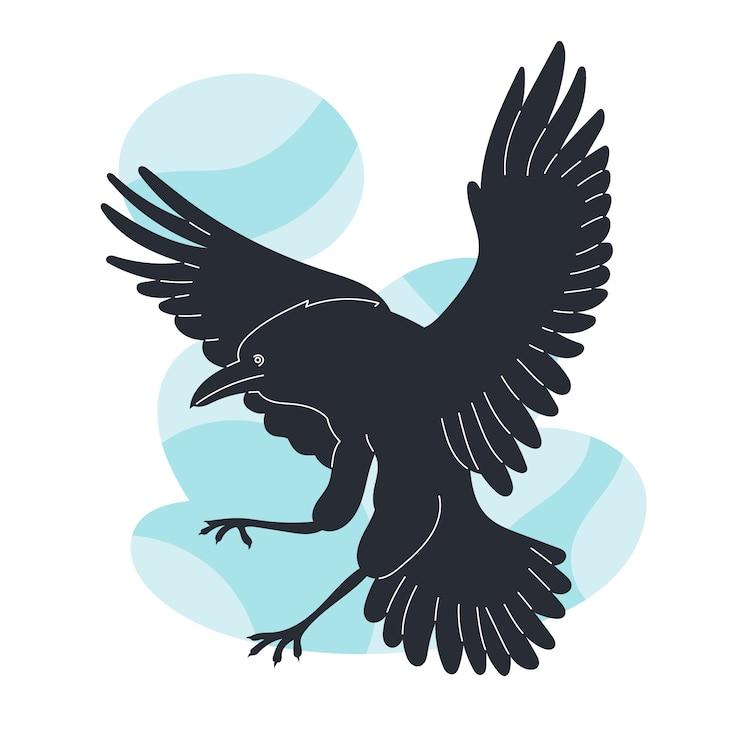無料Vector 手描きの動物のシルエットイラスト