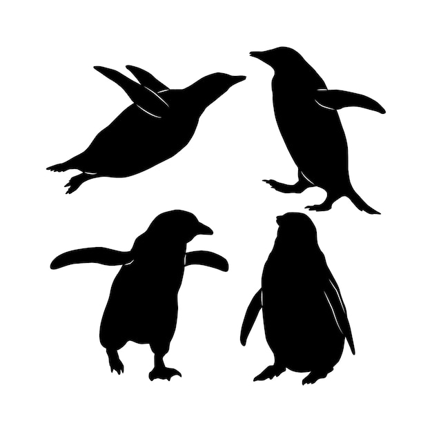 Free vector hand drawn animal silhouette