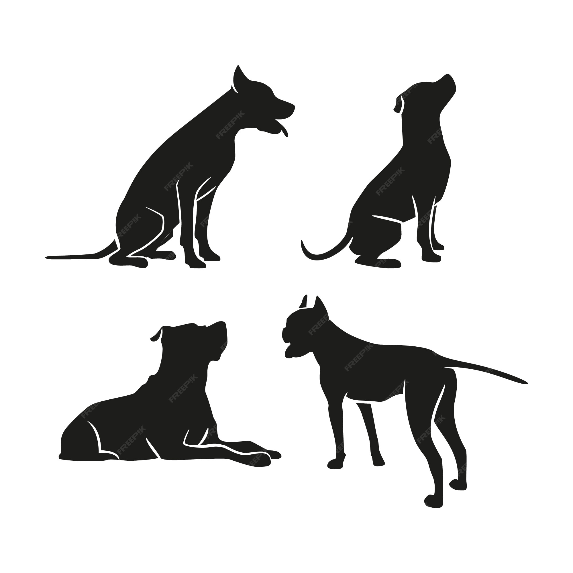 Dog Silhouette 画像 無料のベクター ストックフォト Psd