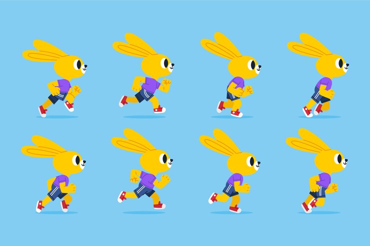 Free Vector hand drawn animation frames element collection
