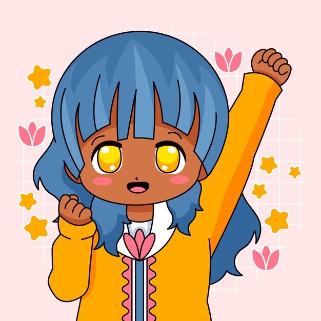 手描きアニメかわいいイラスト