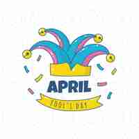 Free vector hand-drawn april fools day design