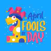 Free vector hand drawn april fools day illustration