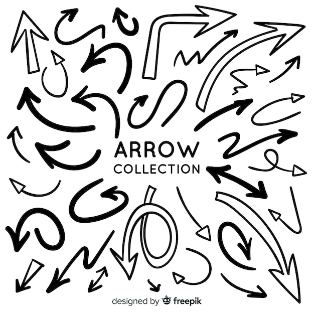 Hand drawn arrow collection