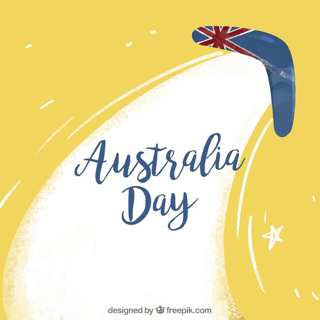 Hand drawn australia day background