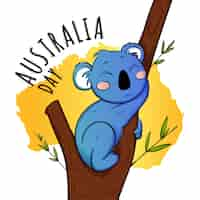 Free vector hand drawn australia day concept