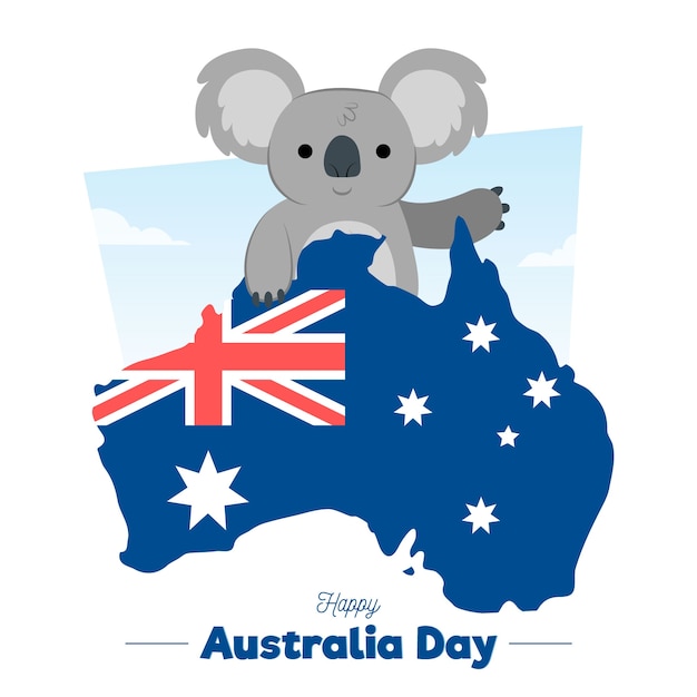 Hand drawn australia day