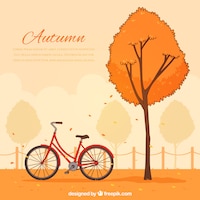 Hand drawn autumn background