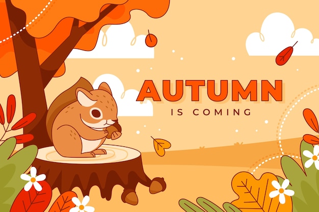Free Vector hand drawn autumn celebration background