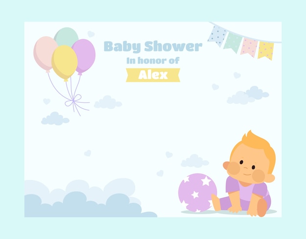 Free vector hand drawn baby shower photocall