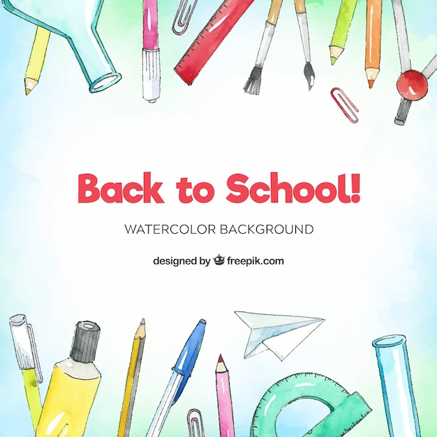 Free vector hand drawn back to school background