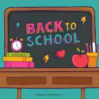 Free vector hand drawn back to school background