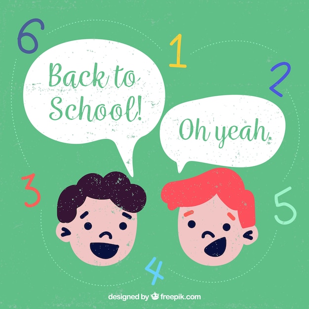 Hand drawn back to school background