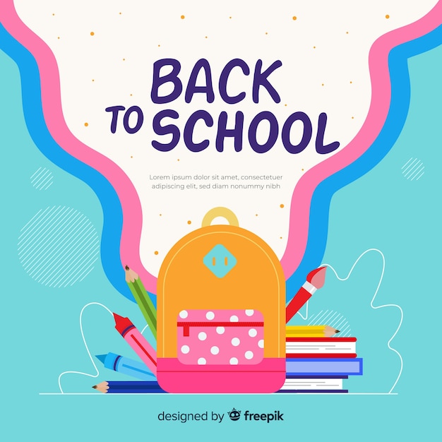 Hand drawn back to school background