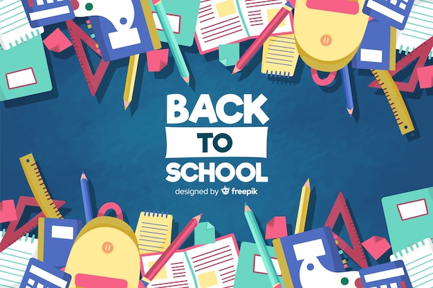 Free vector hand drawn back to school background