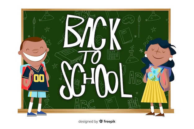 Free vector hand drawn back to school background