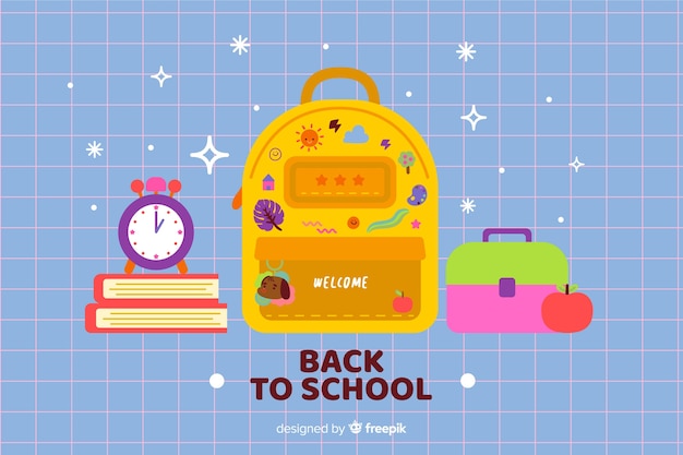 Free vector hand drawn back to school background