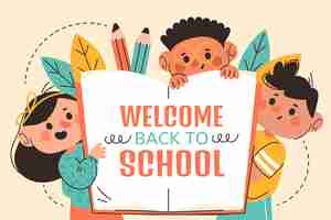 Free vector hand drawn back to school background