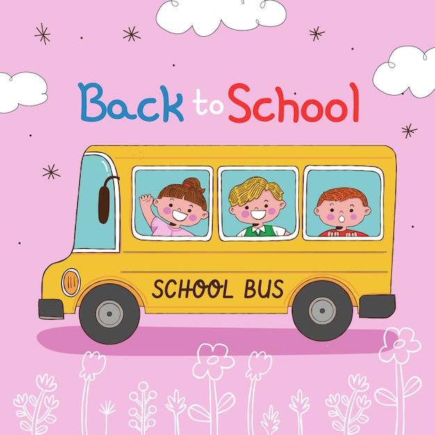 Free vector hand drawn back to school illustration