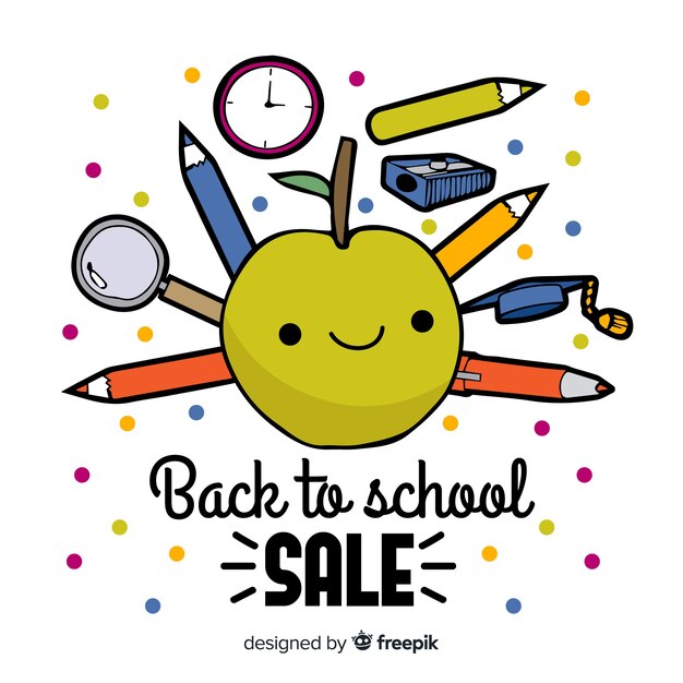 Hand drawn back to school sale